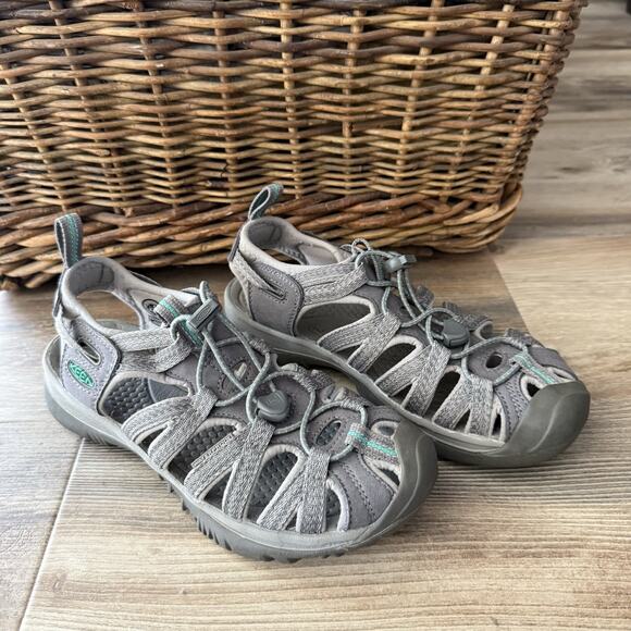 KEEN Whisper Women’s Gray Sandals Size 6 US / 36 EU Water Hiking Outdoor - Picture 1 of 9